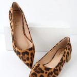 Lulu's | Alessia Leopard Suede Low Pointed Toe Heels